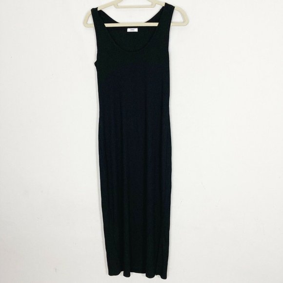 Storq Maternity Black Tank Dress Midi NEW NWOT - Picture 3 of 15